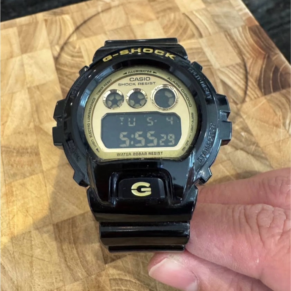 Casio G Shock Black and Gold